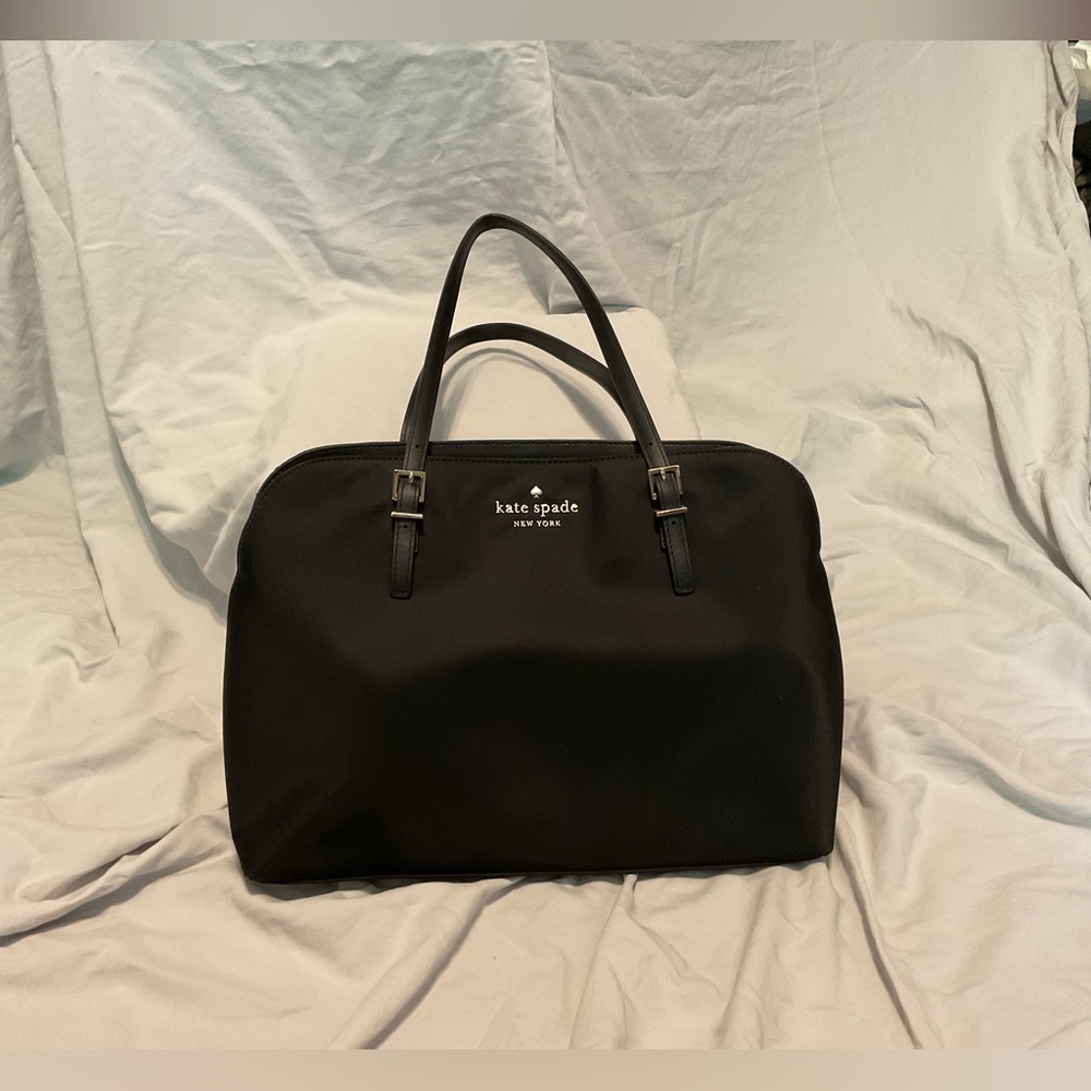 Kate Spade Black Nylon Laptop Tote